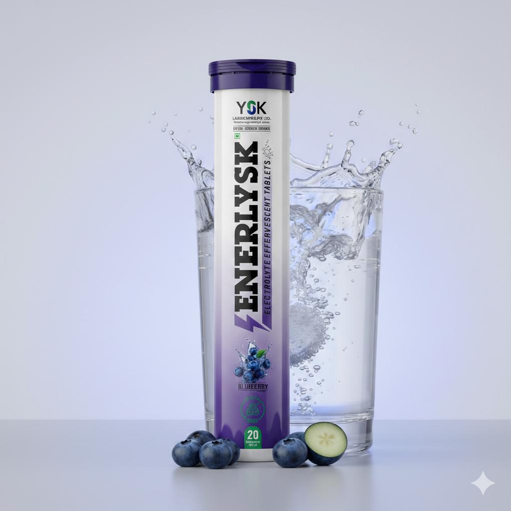 Sugar Free Electrolyte Tablets – Single Tube | Breezy Blueberry | ENERLYSK