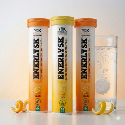 Sugar Free Electrolyte Tablets – Pack of 3 Tubes (2 Orange + 1 Lemon) | ENERLYSK