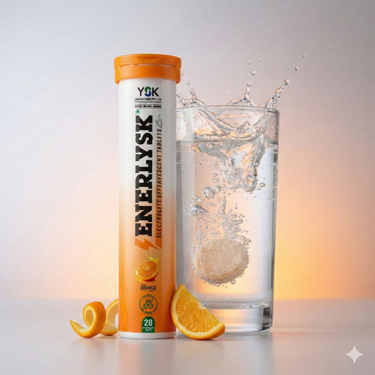 Sugar Free Electrolyte Tablets – Single Tube | Zesty Orange | ENERLYSK
