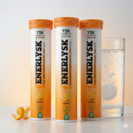Sugar Free Electrolyte Tablets – Pack of 3 Tubes | Zesty Orange | ENERLYSK