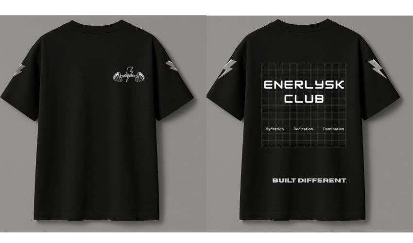 Gym Club T-Shirt | Unisex Pure Cotton Graphic Tee | ENERLYSK - ENERLYSK